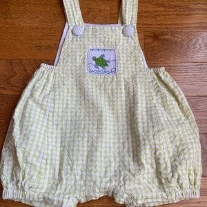 Shrimp & Grits Kids Smocked Bubble, size 12M